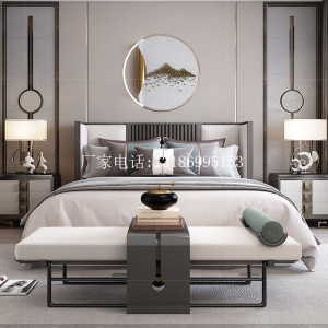 新中式床組合--8238